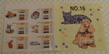 BROTHER Embroidery Design Card - No. 16 Cats & Dogs (pre-owned)