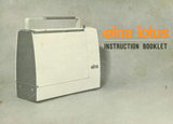 ELNA Lotus ZZ Instruction Booklet & Sewing Guide (Download)