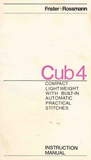 FRISTER + ROSSMANN Cub 4 (Front tension) Instruction Manual (Download)
