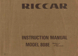 RICCAR 808E Instruction Manual (Download)