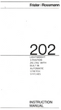 Frister + Rossmann 202 Instruction Manual (Download)