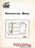 TOYOTA Model 421 + 2260 & 2540 Instruction Manual (Printed)