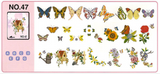 BROTHER EMBROIDERY DESIGN CARD = No. 47 Butterfly Designs