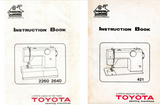 TOYOTA Model 421 + 2260 & 2540 Instruction Manual (Printed)