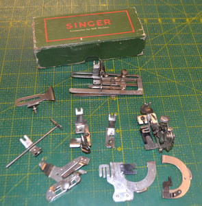 Singer 66K Back-clamp Vintage/Antique Accessories set