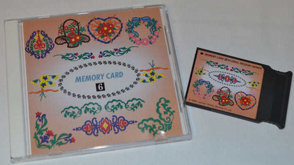 JANOME Embroidery Card No. 6 - FLORAL