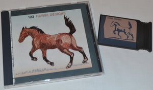 JANOME Embroidery Card No. 123 - HORSE DESIGNS