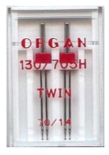 ORGAN Sewing Machine Needles Twin 70/1.4