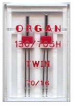 ORGAN Sewing Machine Needles Twin 70/1.6