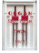 ORGAN Sewing Machine Needles Twin 90/3