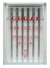 ORGAN Sewing Machine Needles Emroidery Special 75(11)