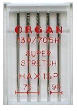 ORGAN Sewing Machine Needles Super Stretch Assorted (Ideal for Overlockers)