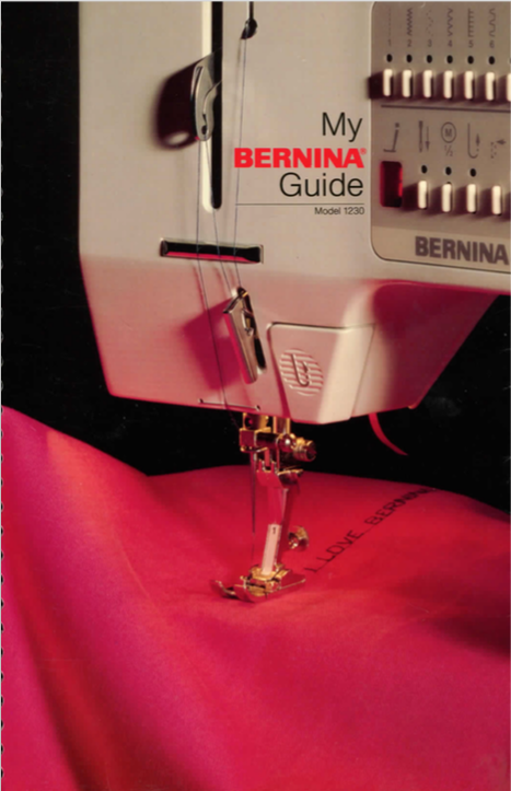 BERNINA 1230 INSTRUCTION MANUAL (Download)