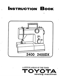 TOYOTA 2400 (2400DX) Instruction Manual (Download)