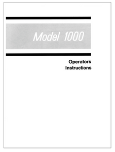 ELNA Primula Model 1000 Instruction Model (Printed)