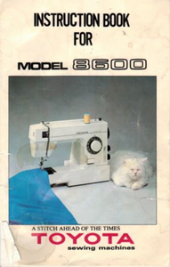 TOYOTA Model 8600 Instruction Manual (Printed)