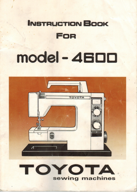 TOYOTA Model 4600 Instruction Manual (Printed)