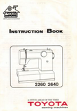 TOYOTA Model 421 + 2260 & 2640 Instruction Manual (Download)
