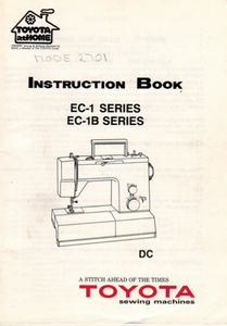 TOYOTA EC1 & EC1B Series (2202, 2701) Instruction Manual (Printed)