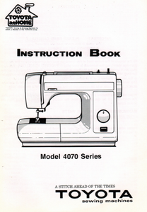 TOYOTA Model 4070 Series Instruction Manual (Download)
