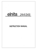 ELNA Elnita 244 & 245 Instruction Manual (Printed)