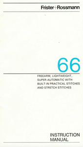 Frister + Rossmann Model 66 Instruction Manual (Download)