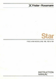 FRISTER + ROSSMANN Star 90, 100, 102 & 104 Instruction Manual (Download)