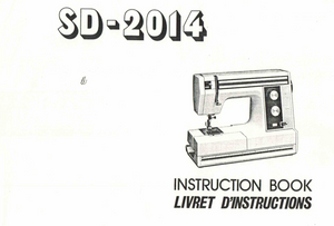 NEW HOME SD-2014  IInstruction Manual (Printed)
