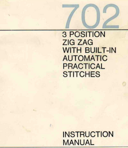 Frister + Rossmann Model 702 Instruction Manual (Printed)