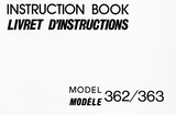 NEW HOME 362 & 363 Instruction Manual (Download)
