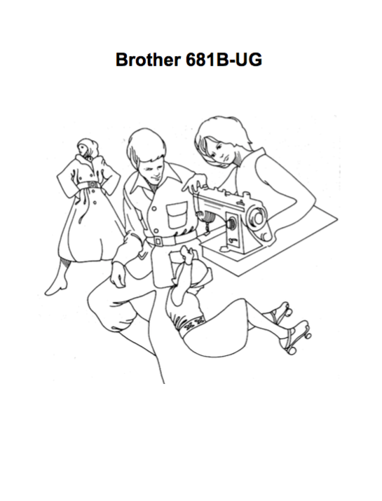 BROTHER 681B-UG Instruction Manual (Printed)