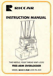 RICCAR Lock RL-624 Overlocker Instruction Manual (Download)