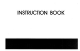 MY LOCK 103 Overlocker Instruction Manual (Printed)