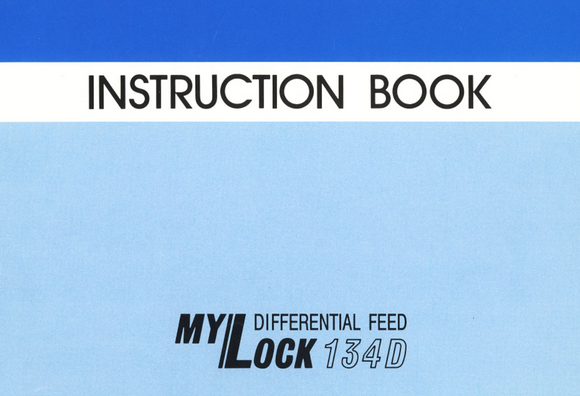 MY LOCK 134D Overlocker Instruction Manual (download)