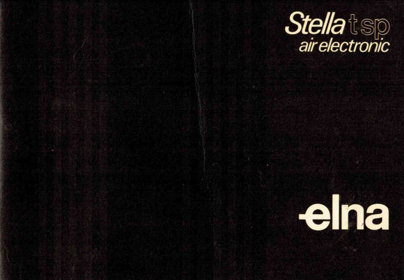 ELNA Stella TSP-Air Electronic Instruction Manual (Printed)