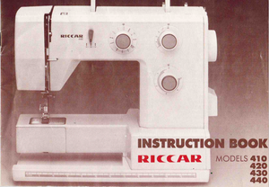 RICCAR 410, 420, 430 & 440 Instruction Manual (Printed)