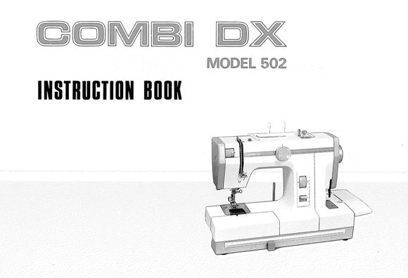 JANOME Combi DX (502) Instruction Manual (Printed)