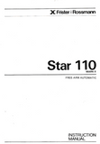 FRISTER + ROSSMANN Star 110 Mark II Instruction Manual (Printed)