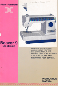 FRISTER + ROSSMANN Beaver 9 Instruction Manual (Printed)