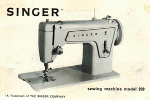 SINGER 239(M) Instruction Manual (printed copy)