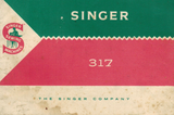 SINGER 317(K) Instruction Manual (printed copy)