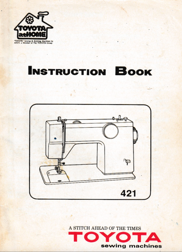 Copy of TOYOTA Model 421  Instruction Manual (Download)