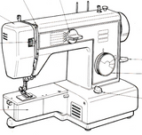 JONES or BROTHER Model VX520 Sewing Machine  Instruction Manual (Printed)