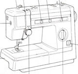 JONES or BROTHER Model VX 855, VX 857, VX880 & VX883 Sewing Machine  Instruction Manual (Download)