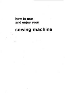 JONES BROTHER Model 674 Sewing Machine  Instruction Manual (Download)