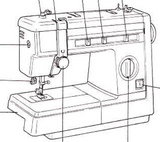 JONES BROTHER Model VX2080 & VX2083 Sewing Machine  Instruction Manual (Printed)