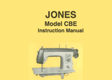 JONES  Model CBE Sewing Machine  Instruction Manual (Printed)