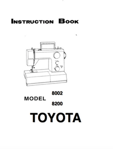 TOYOTA 8002 & 8200 Instruction Manual (Download)