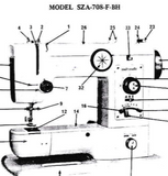 CROWN POINT Models SZA-705-F, SZA-707-F, SZA-708-F & SZA-708-F-BH Instructions (Printed)