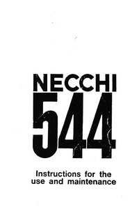 NECCHI Lydia Original 544 Instruction Manual (Download)